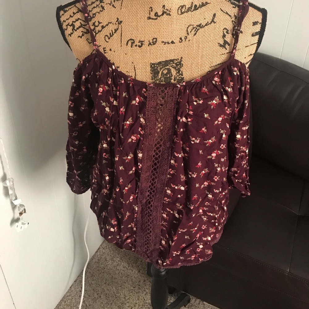 Off the shoulder top with straps